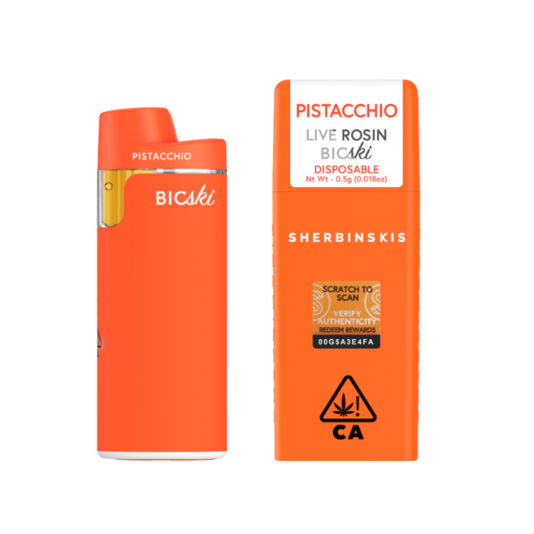 Sherbinskis Pistacchio Bicski Disposable Vape – 0.5g – HHC vape