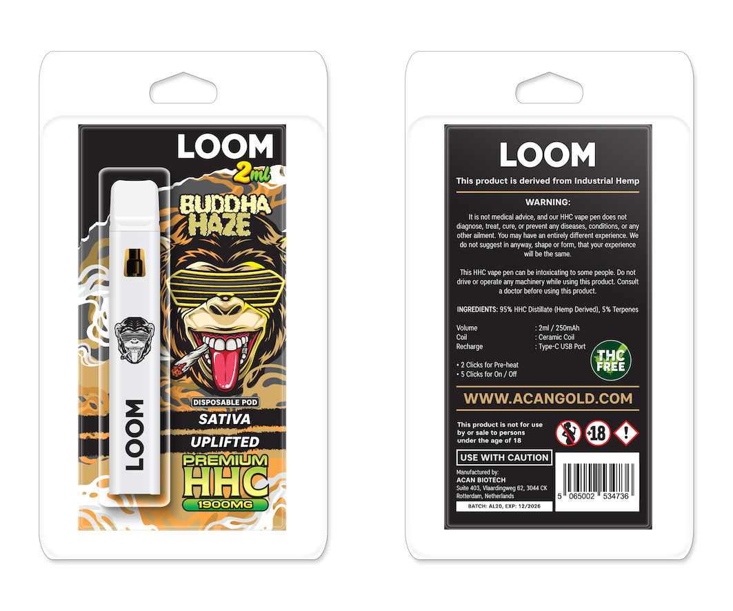 LOOM HHC Buddha Haze 1900mg 2 ml Vape – HHC vape