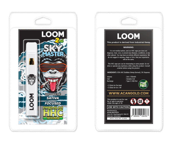 LOOM HHC Sky Master 1900mg 2 ml Vape – HHC vape