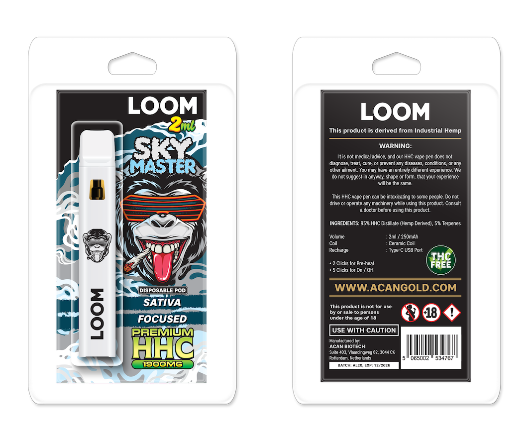 LOOM HHC Sky Master 1900mg 2 ml Vape – HHC vape