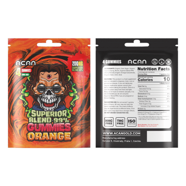 ACAN Gummies Orange 200mg