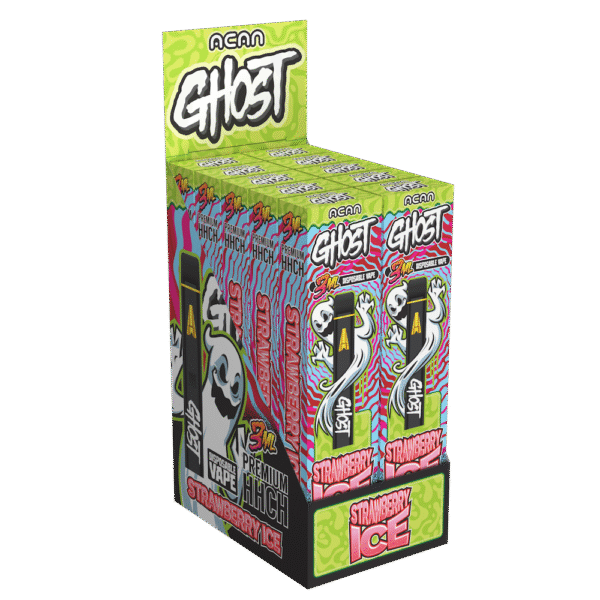 Acan Ghost Strawberry Ice (Sativa) – 3ml – HHC Vape